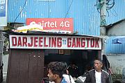 往 Gangtok 吉普車的售票處