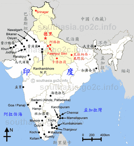 北印度地圖