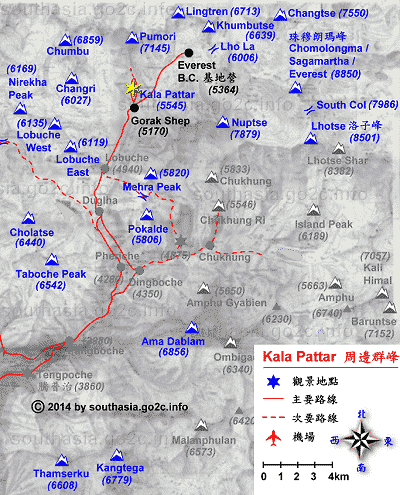 Kala Pattar 地圖